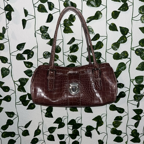 Brown leather vintage shoulder bag leather - Picture 2 of 4